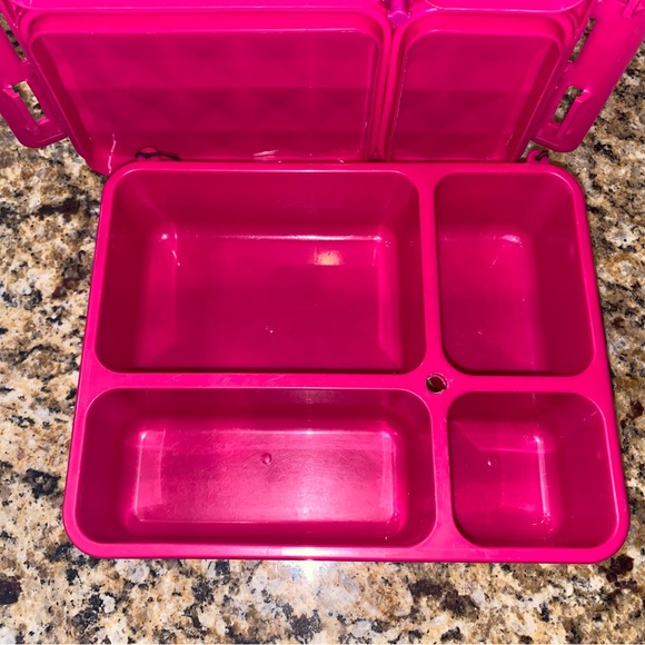 Pink Bento lunchbox. GoGreen. EUC. Leakproof - Picture 3 of 7